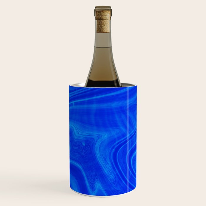 Royal Blue Swirl Marble Wine Chiller Gallery Image 2