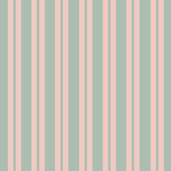 Classic Retro Double Stripe Pattern in Pale Blush and Light Celadon Green Coffee Mug Gallery Image 2