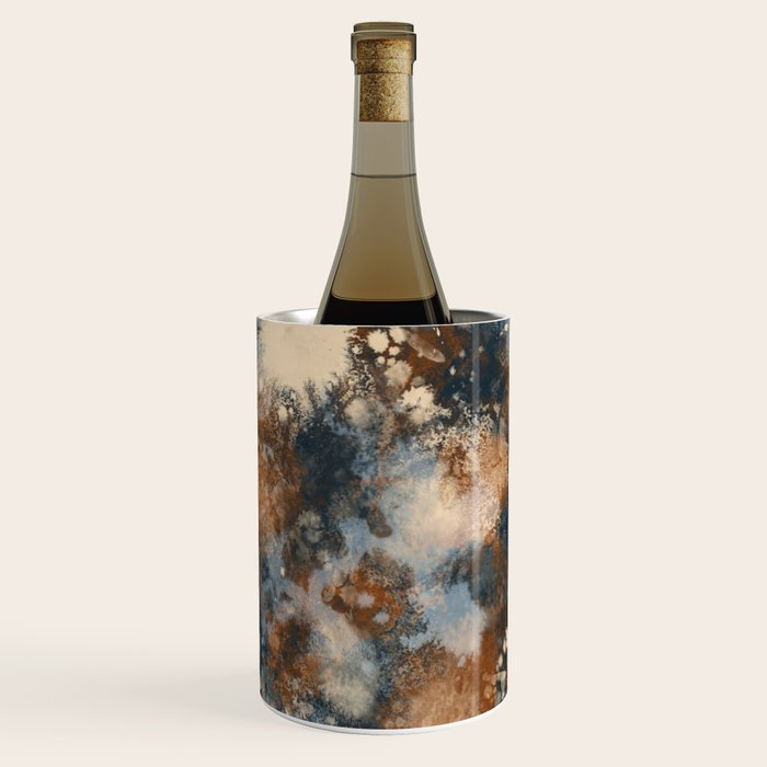 Earth watercolor splashes 2 Wine Chiller Gallery Image 2