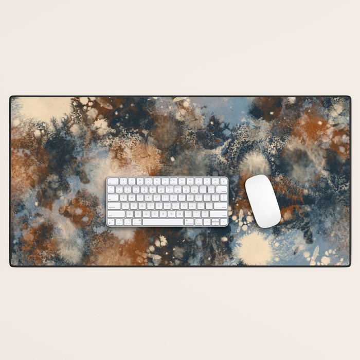 Earth watercolor splashes 2 Desk Mat Gallery Image 1