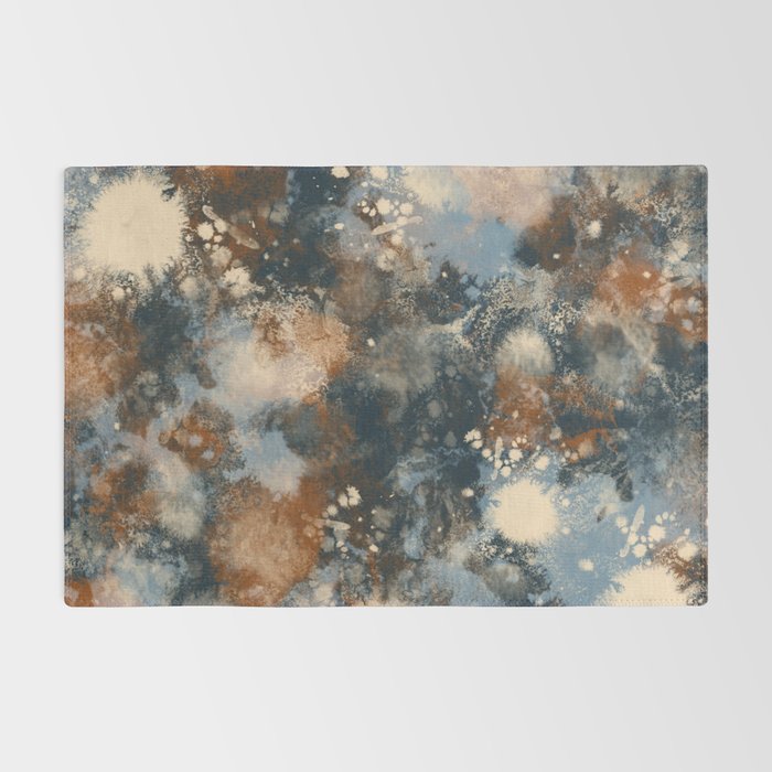 Earth watercolor splashes 2 Rug Gallery Image 2