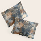 Earth watercolor splashes 2 Pillow Sham Gallery Image 3