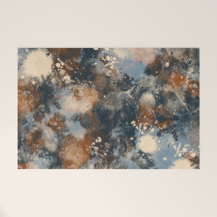 Earth watercolor splashes 2 Welcome Mat Gallery Image 1
