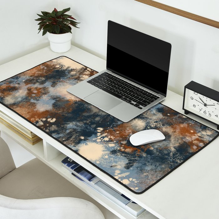 Earth watercolor splashes 2 Desk Mat Gallery Image 2