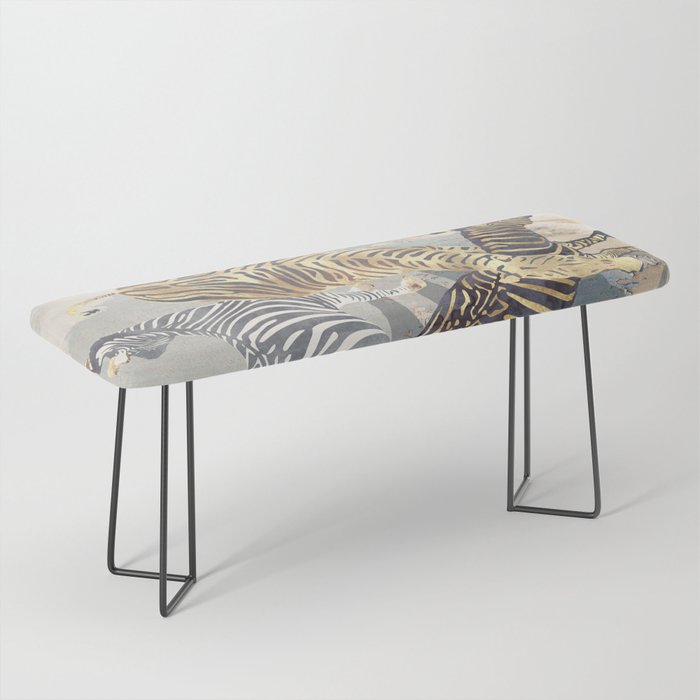 Metallic Zebras Bench Gallery Image 1