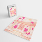 Palm Springs Home - Pink OmbrÃ© Jigsaw Puzzle Gallery Image 2