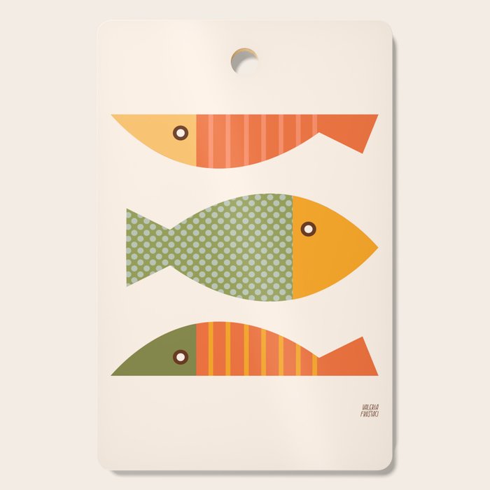 Geometrical Fish Cutting Board Gallery Image 1