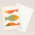 Geometrical Fish Stationery Card Gallery Image 2