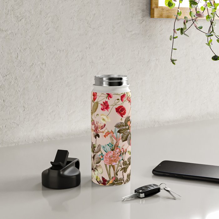 Vintage Summer Garden Water Bottle Gallery Image 4