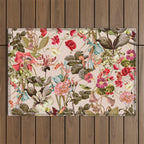 Vintage Summer Garden Outdoor Rug Gallery Image 1