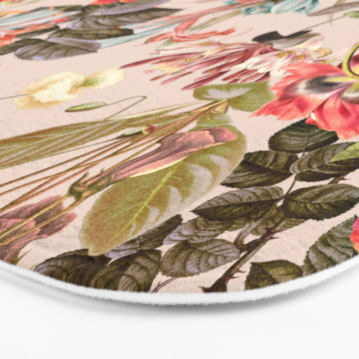 Vintage Summer Garden Bath Mat Gallery Image 3