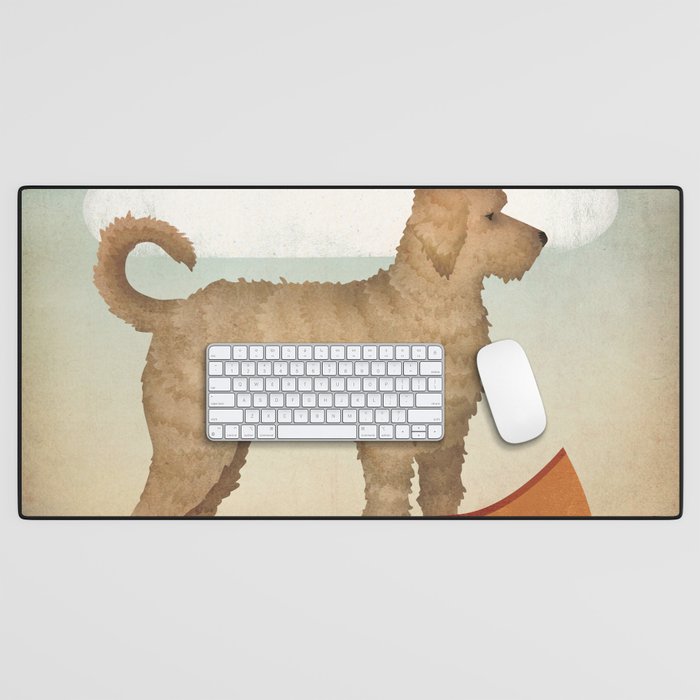 Doodle Goldendoodle Labradoodle Canoe Fowler Desk Mat Gallery Image 1