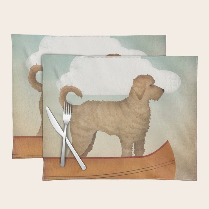 Doodle Goldendoodle Labradoodle Canoe Fowler Placemat Gallery Image 1