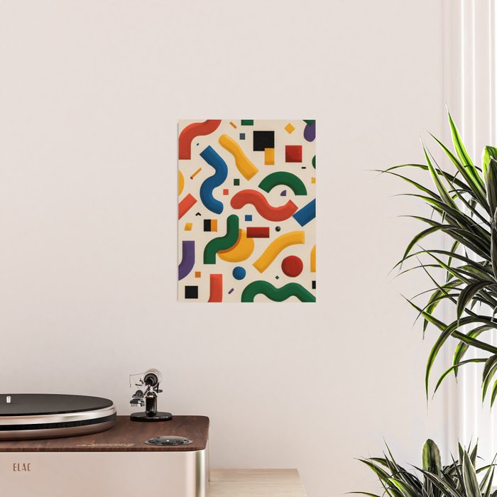 Eclectic Revival Autumn Geometry Poster Gallery Image 2
