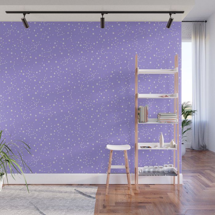 Purple Constellations Wall Mural Gallery Image 1