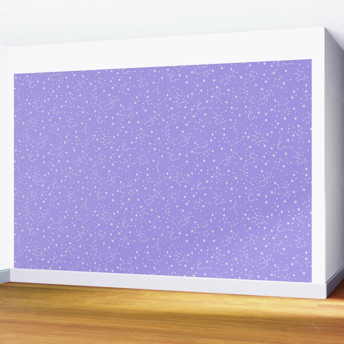 Purple Constellations Wall Mural Gallery Image 2