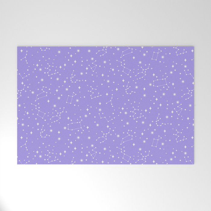 Purple Constellations Welcome Mat Gallery Image 1