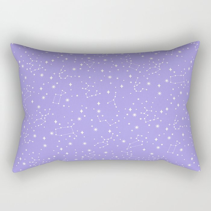Purple Constellations Rectangular Pillow Gallery Image 2