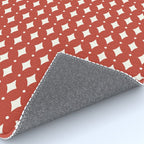 Vintage Stars I Bright Red Rug Gallery Image 4