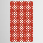 Vintage Stars I Bright Red Tablecloth Gallery Image 2
