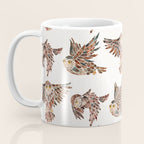 Owls in Flight - Brown Palette Coffee Mug Gallery Image 3