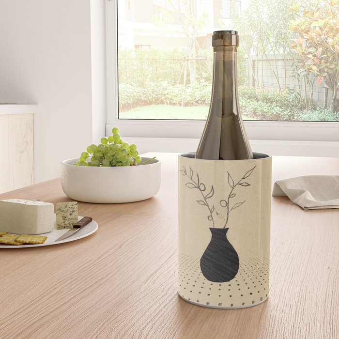 Minimal plant in the vase Wine Chiller Gallery Image 4