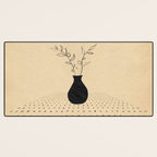 Minimal plant in the vase Desk Mat Gallery Image 3