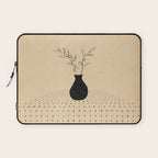 Minimal plant in the vase Laptop Sleeve Gallery Image 1