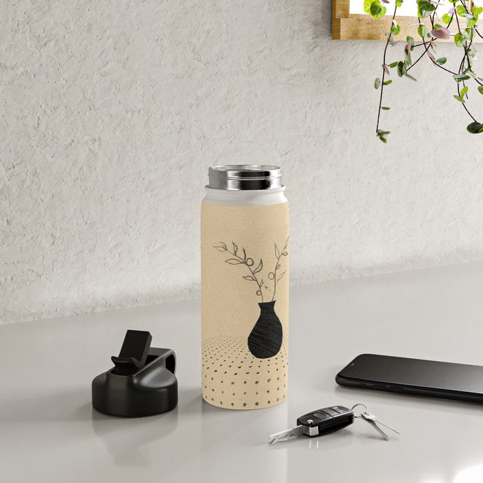 Minimal plant in the vase Water Bottle Gallery Image 4