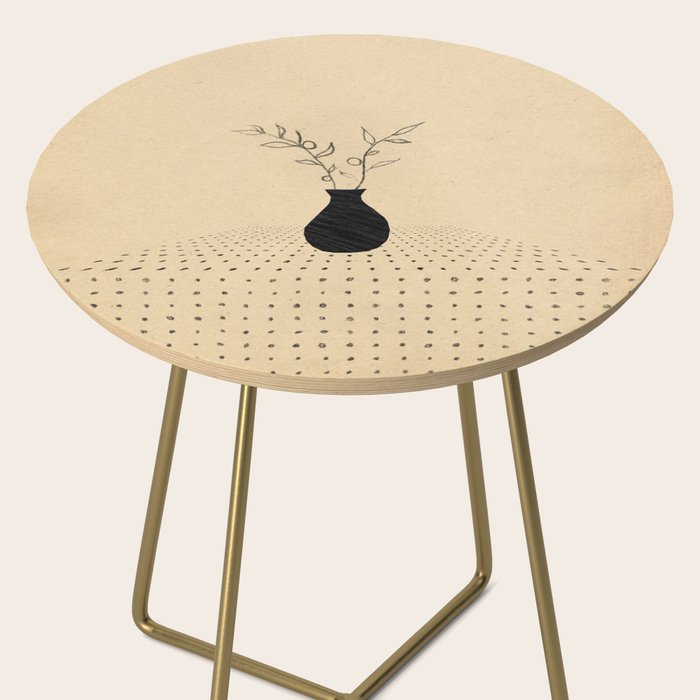 Minimal plant in the vase Side Table Gallery Image 2