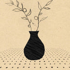 Minimal plant in the vase Coffee Mug Gallery Image 2
