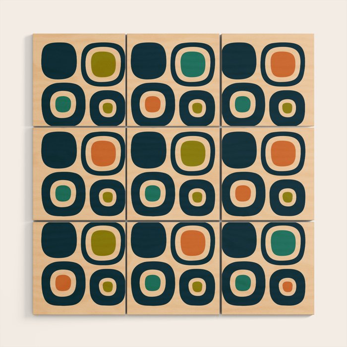 Mid Century Modern Scandinavian Abstract 322 Wood Wall Art Gallery Image 1