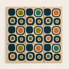 Mid Century Modern Scandinavian Abstract 322 Wood Wall Art Gallery Image 1