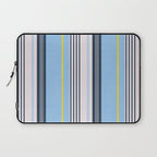 Cheerful Blue, Summer Stripes  Laptop Sleeve Gallery Image 1