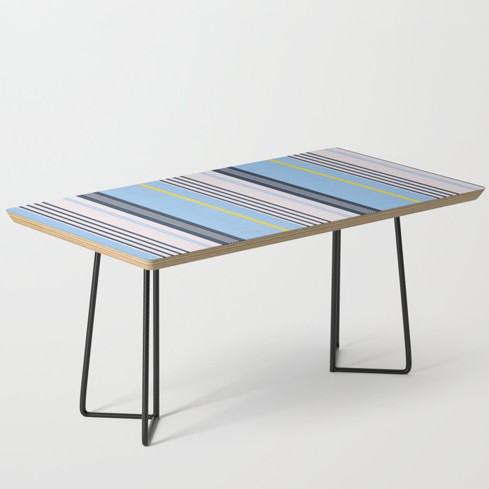 Cheerful Blue, Summer Stripes  Coffee Table Gallery Image 1