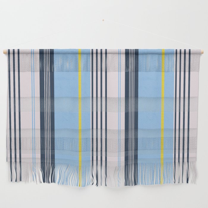 Cheerful Blue, Summer Stripes  Wall Hanging Gallery Image 1