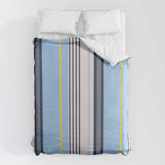 Cheerful Blue, Summer Stripes  Duvet Cover Gallery Image 6