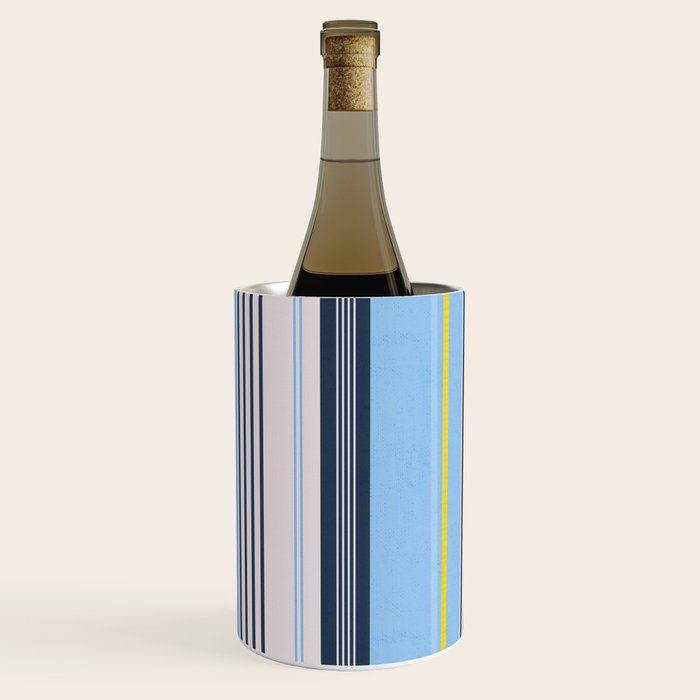 Cheerful Blue, Summer Stripes  Wine Chiller Gallery Image 2