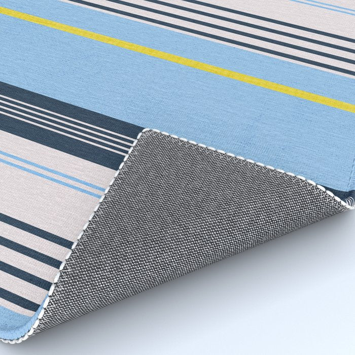 Cheerful Blue, Summer Stripes  Rug Gallery Image 4