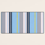Cheerful Blue, Summer Stripes  Desk Mat Gallery Image 3