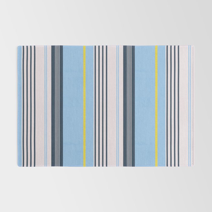 Cheerful Blue, Summer Stripes  Rug Gallery Image 2