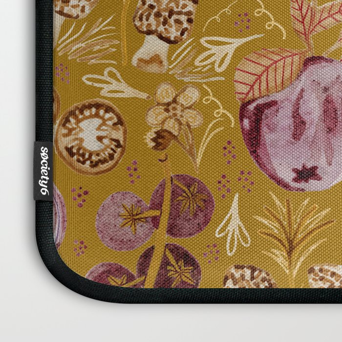 Garden Vegetables & Fresh Fruit in Harvest Yellow Laptop Sleeve Gallery Image 3