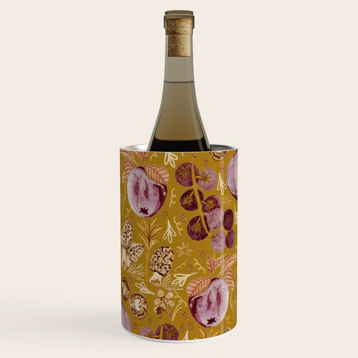 Garden Vegetables & Fresh Fruit in Harvest Yellow Wine Chiller Gallery Image 2