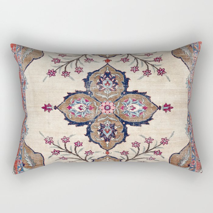 Khoy  Antique Azerbaijan Persian Rug Print Rectangular Pillow Gallery Image 1