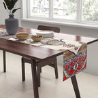 Khoy  Antique Azerbaijan Persian Rug Print Table Runner Gallery Image 2