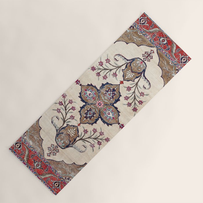 Khoy  Antique Azerbaijan Persian Rug Print Yoga Mat Gallery Image 1