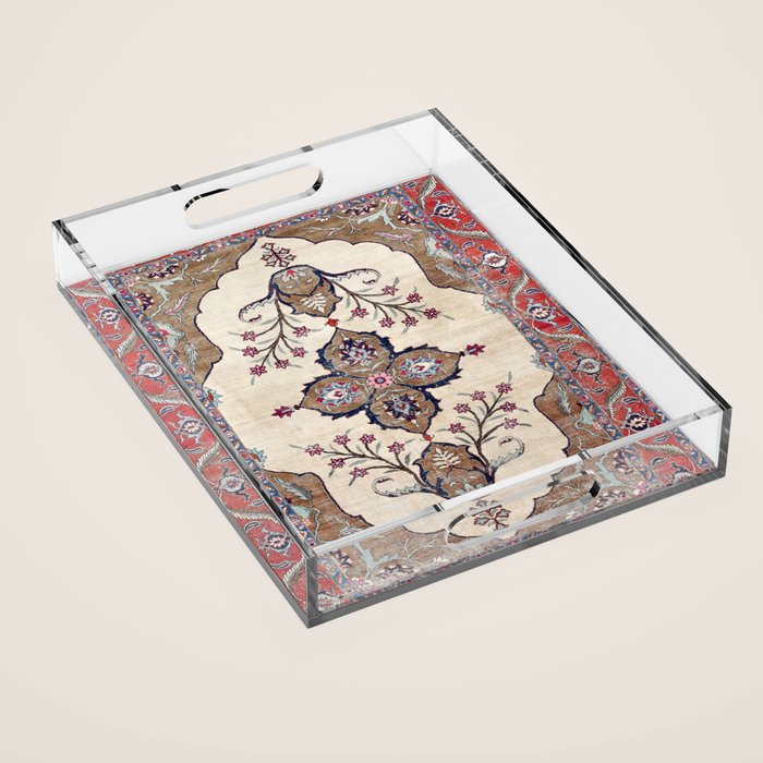 Khoy  Antique Azerbaijan Persian Rug Print Acrylic Tray Gallery Image 1
