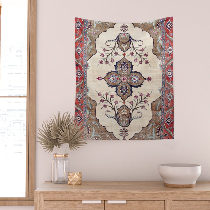 Khoy  Antique Azerbaijan Persian Rug Print Wall Tapestry Gallery Image 2