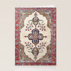 Khoy  Antique Azerbaijan Persian Rug Print Stationery Card Gallery Image 2