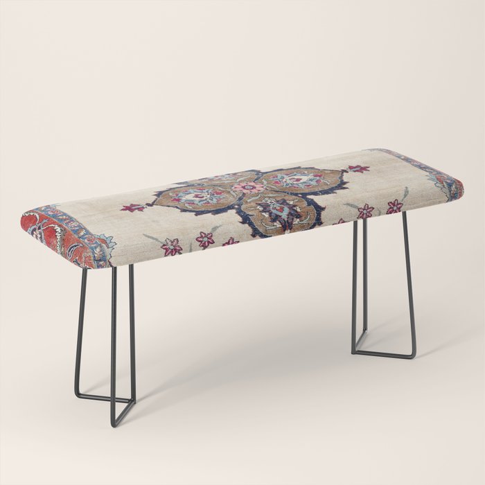 Khoy  Antique Azerbaijan Persian Rug Print Bench Gallery Image 1